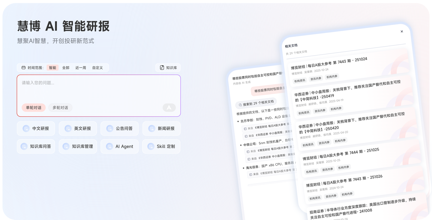 慧博 AI 智能研报